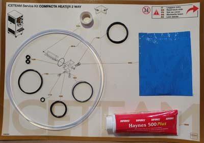 ICETEAM SERVICE KIT COMPACTA HEATER 2WAY